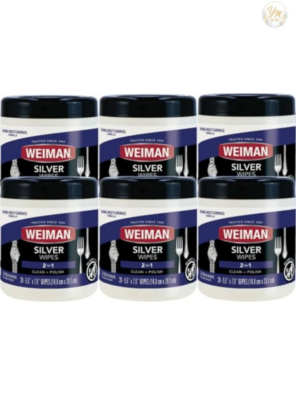 Silver Jewelry Cleaning & Polishing Wipes - 6 Pack - Tarnish Remover